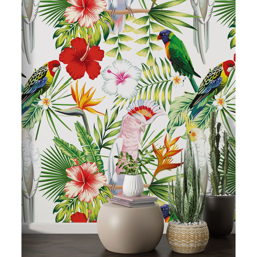 Papier peint motif XL - Motif tropical