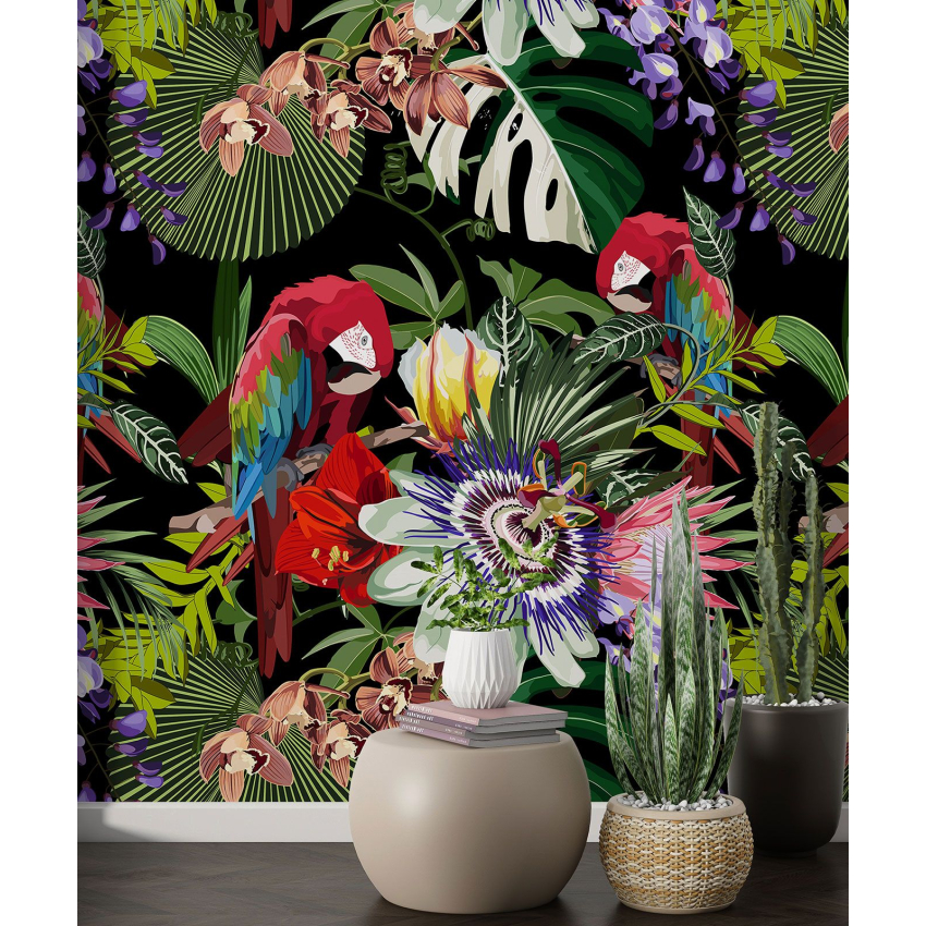 Papier peint motif XL - Motif tropical