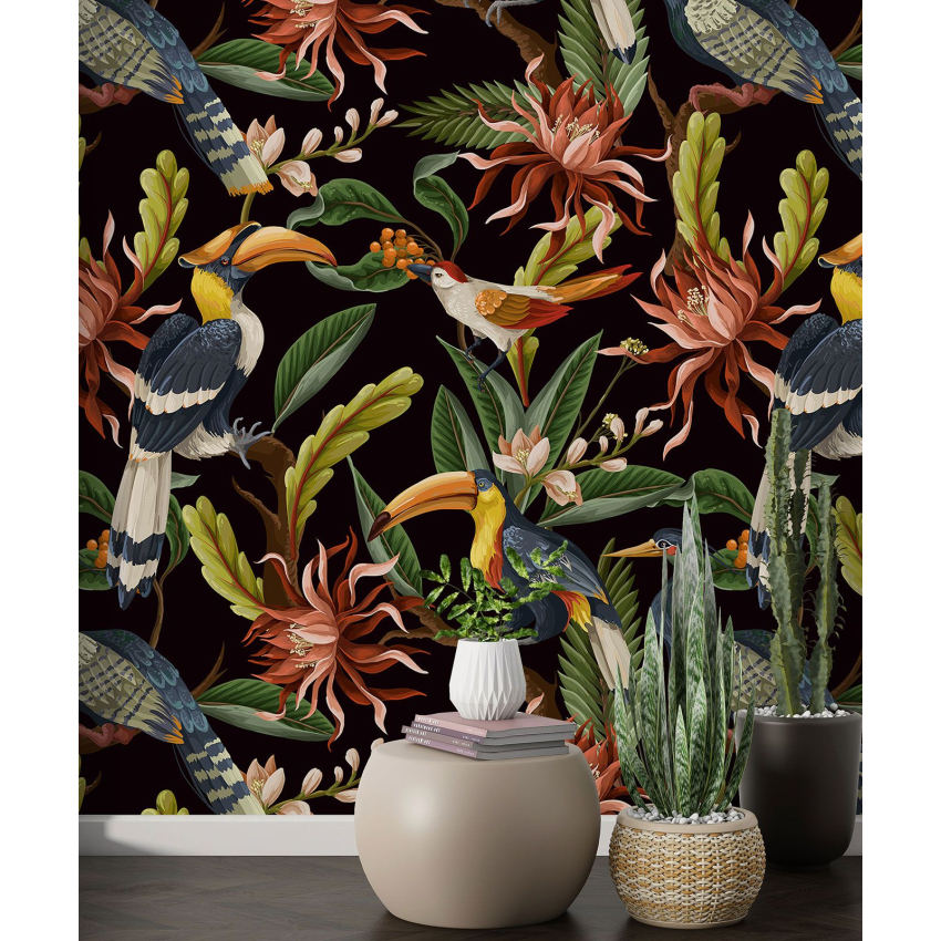 Papier peint motif XL - Motif tropical
