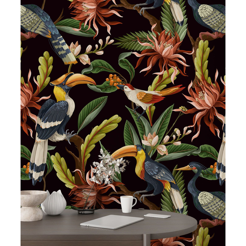 Papier peint motif XL - Motif tropical