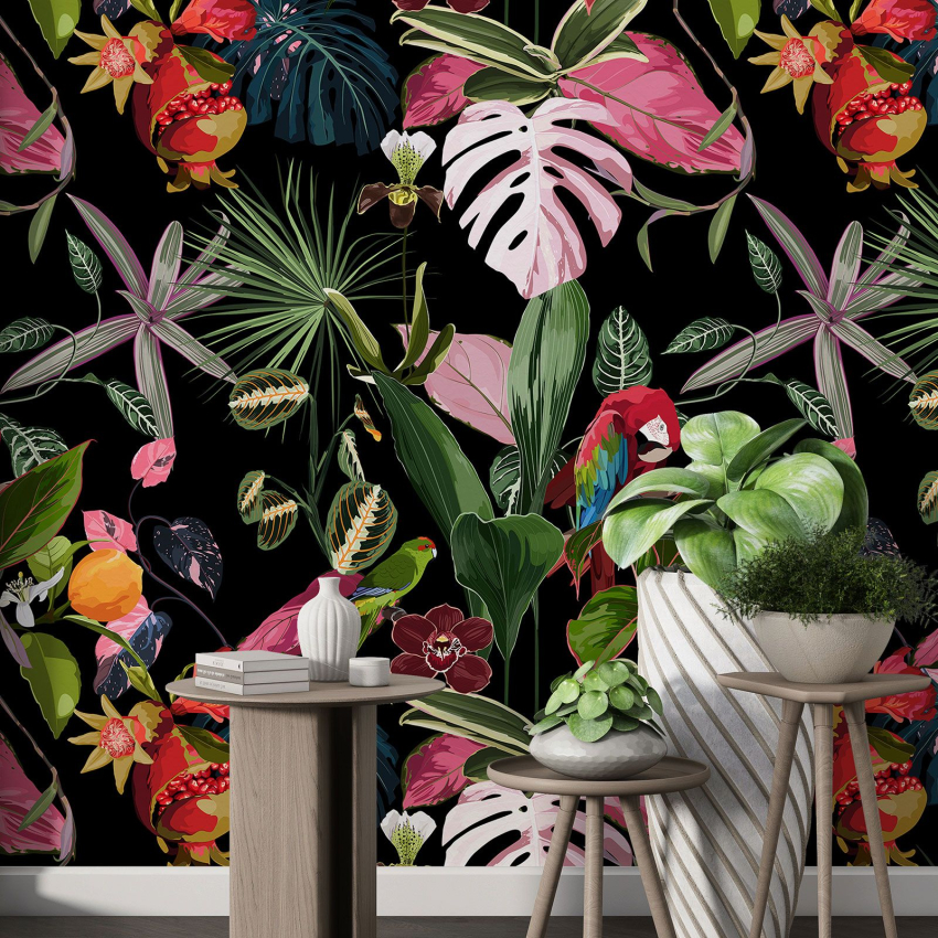 Papier peint motif XL - Motif tropical