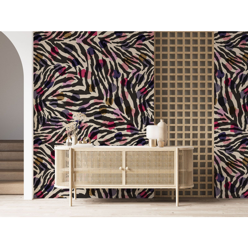 Papier peint motif XL - Motif zébré