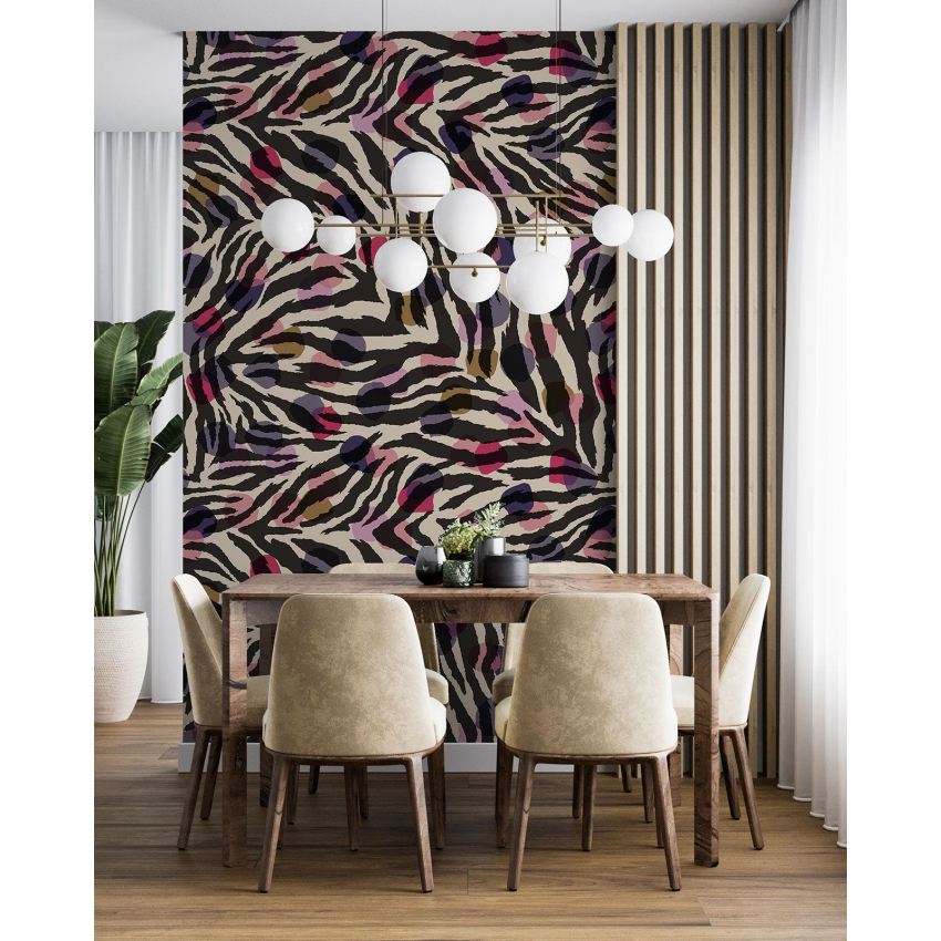Papier peint motif XL - Motif zébré