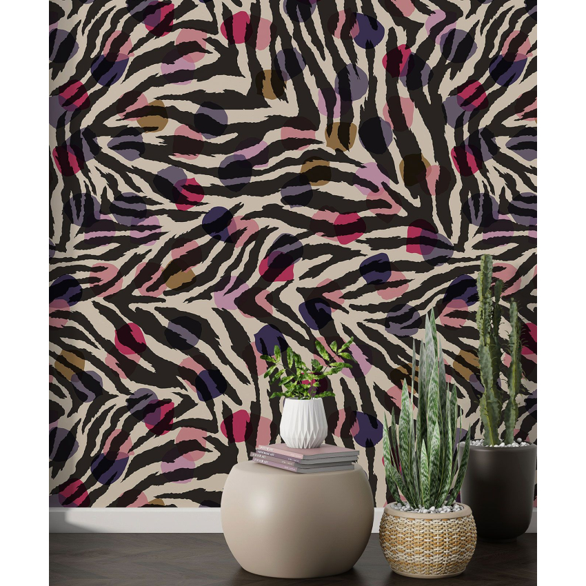 Papier peint motif XL - Motif zébré