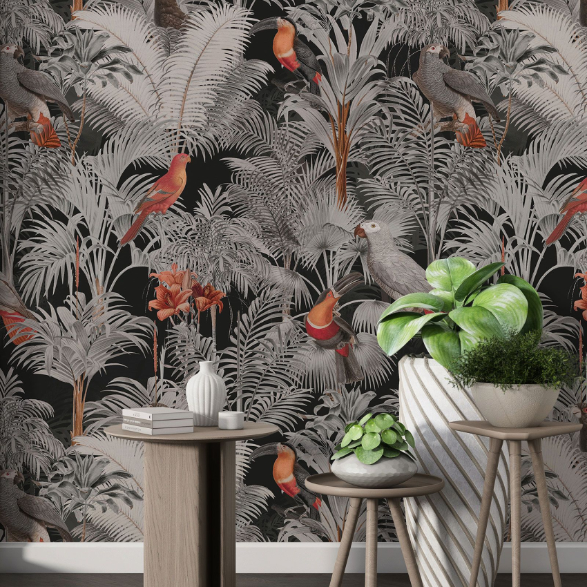 Papier peint motif XL - Oiseaux
