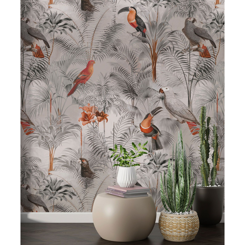 Papier peint motif XL - Oiseaux