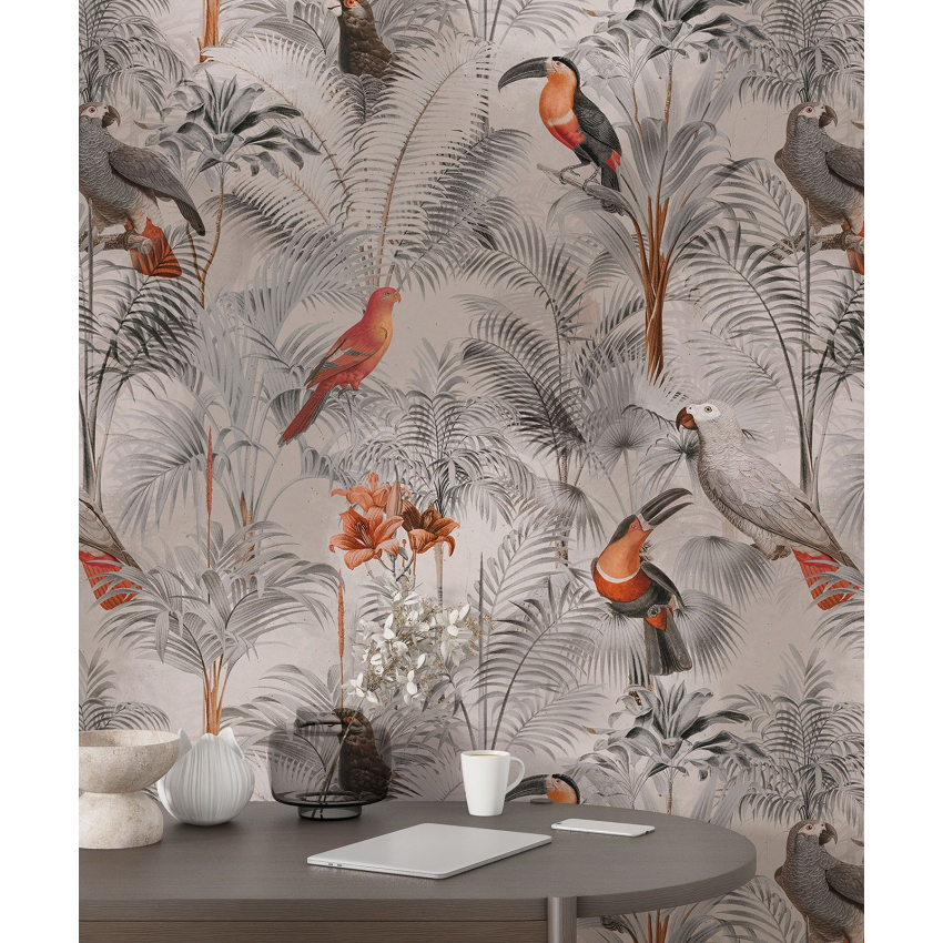 Papier peint motif XL - Oiseaux
