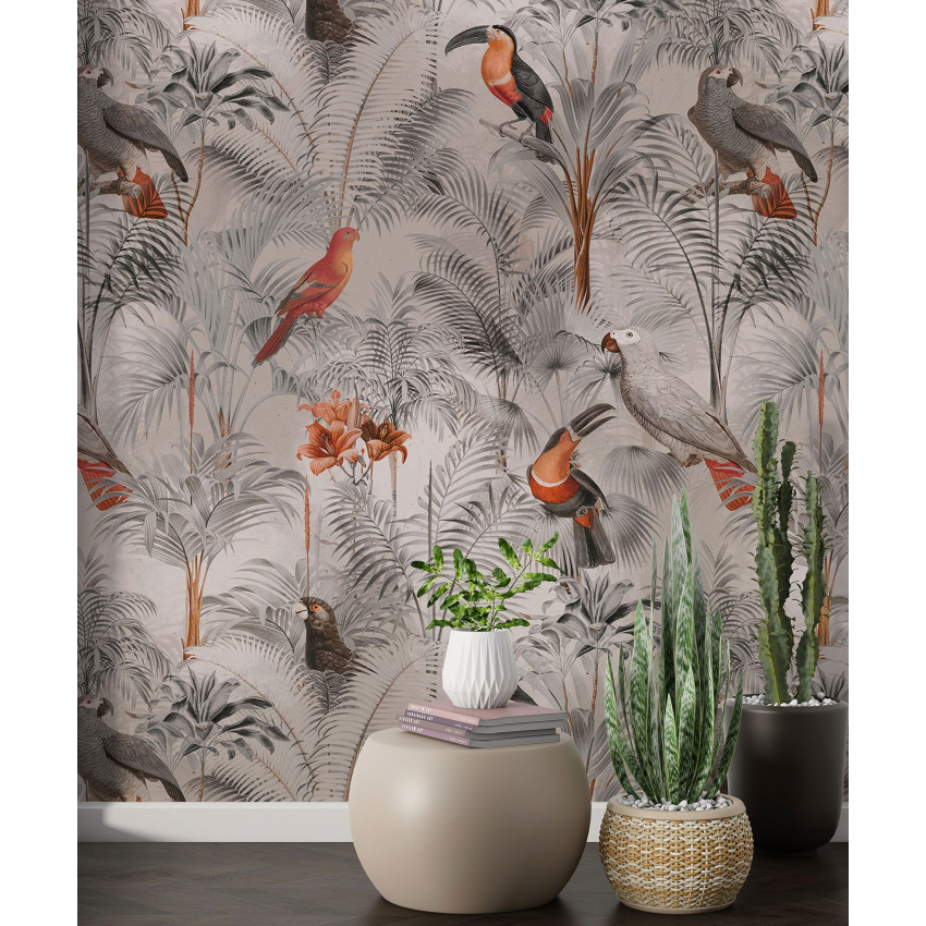 Papier peint motif XL - Oiseaux