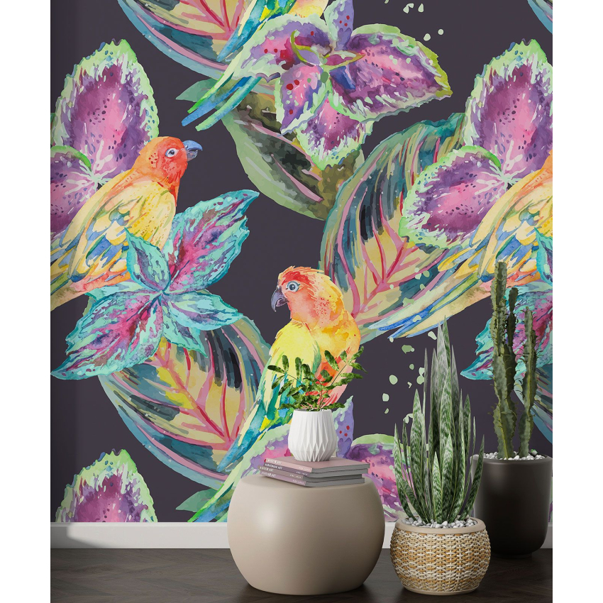 Papier peint motif XL - Oiseaux