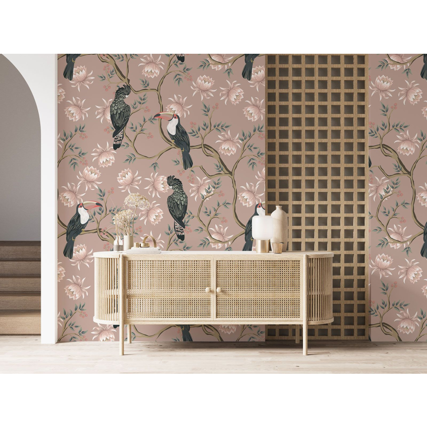 Papier peint motif XL - Oiseaux