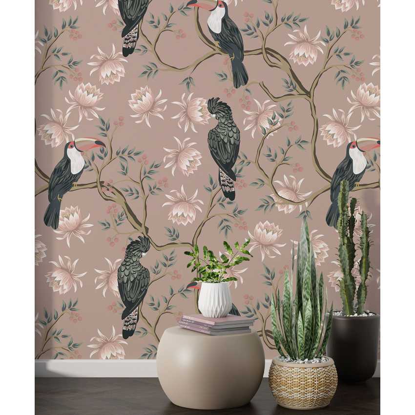 Papier peint motif XL - Oiseaux