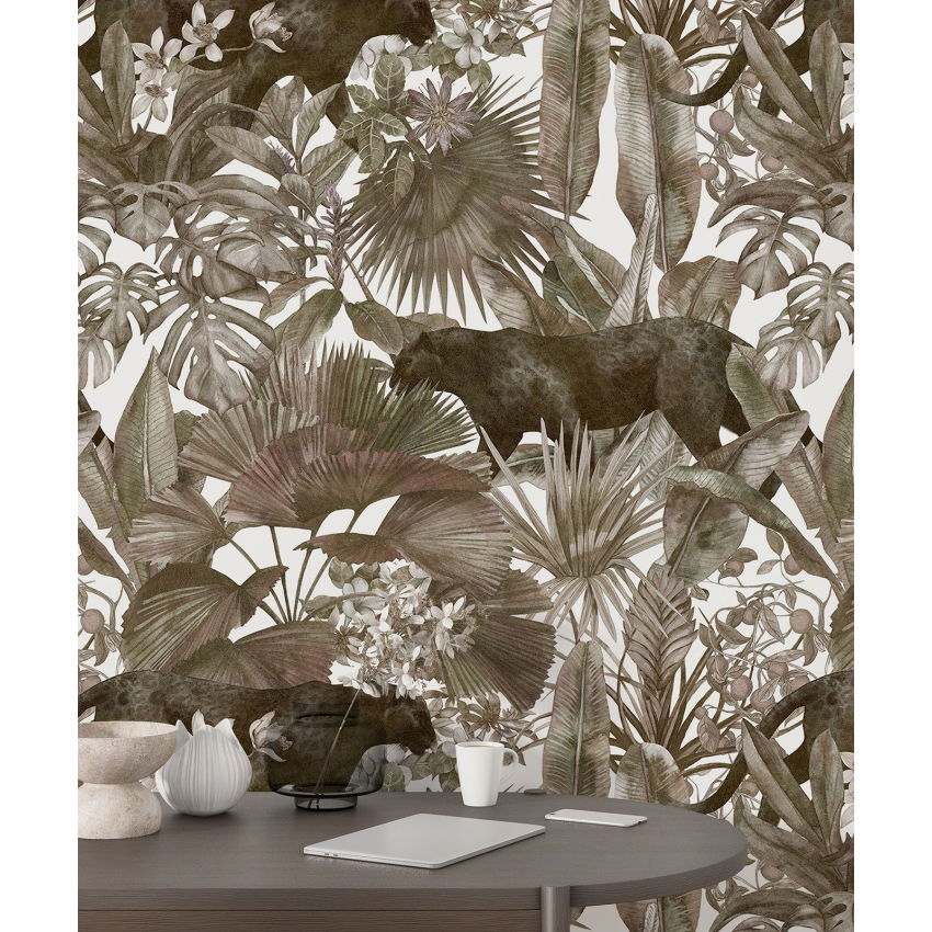 Papier peint motif XL - Panthères Noires