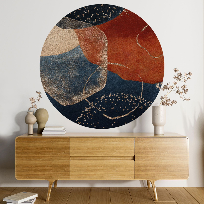 Papier peint rond / cercle - Abstrait