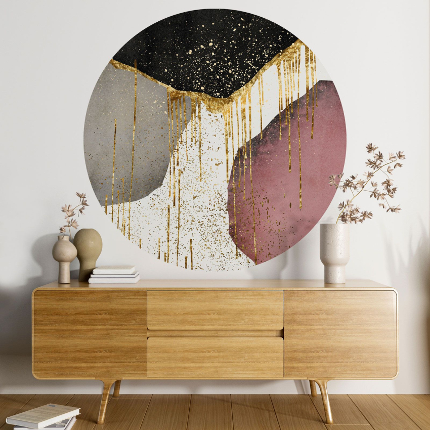 Papier peint rond / cercle -  Abstrait