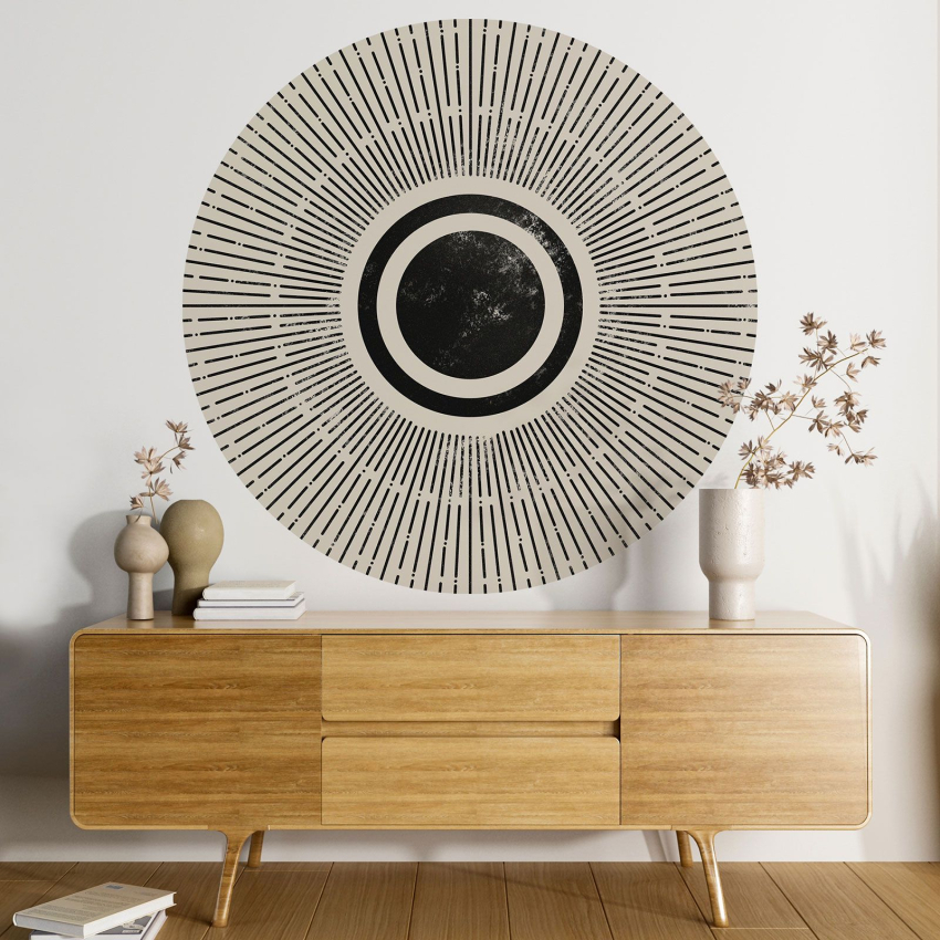 Papier peint rond / cercle - Abstrait