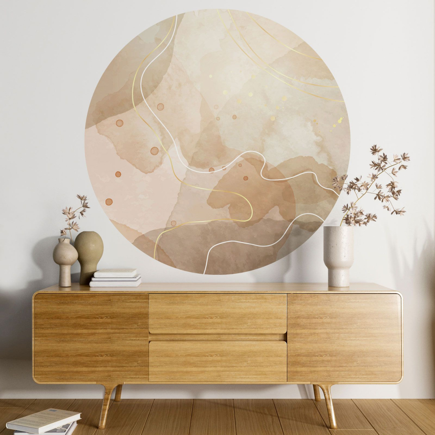 Papier peint rond / cercle - Abstrait
