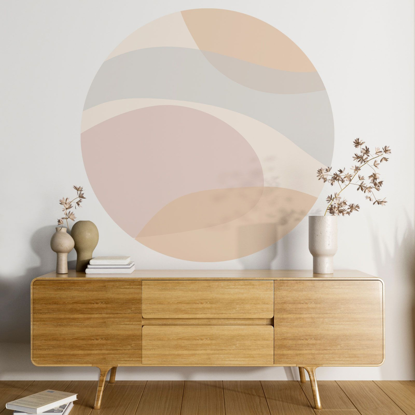 Papier peint rond / cercle - Abstrait