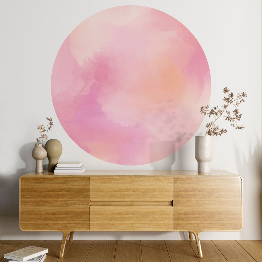 Papier peint rond / cercle - Couleur Tendance