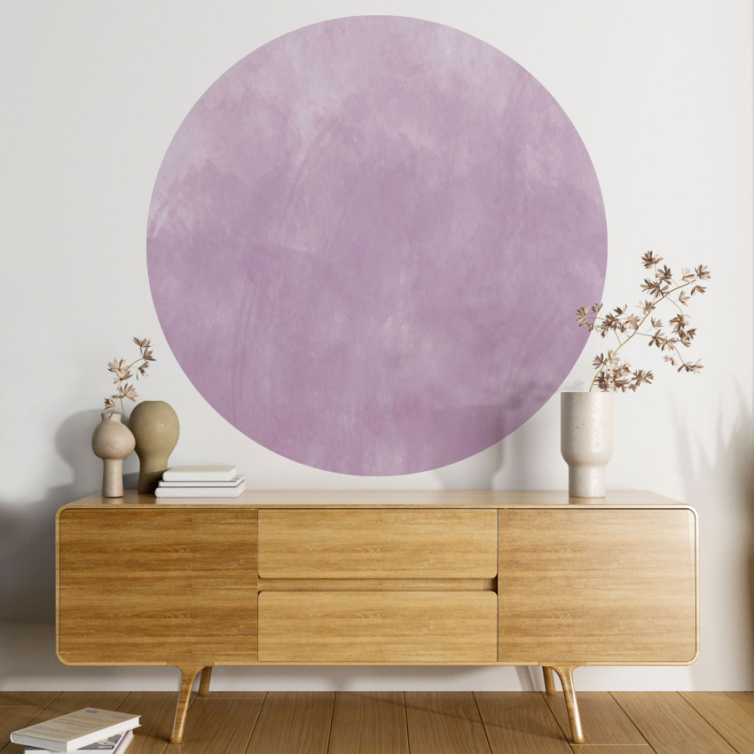 Papier peint rond / cercle - Couleur Tendance - 645