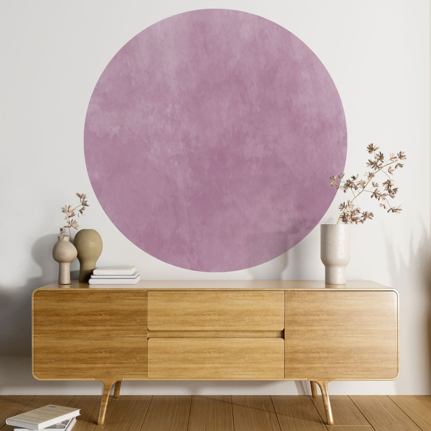 Papier peint rond / cercle - Couleur Tendance - 650