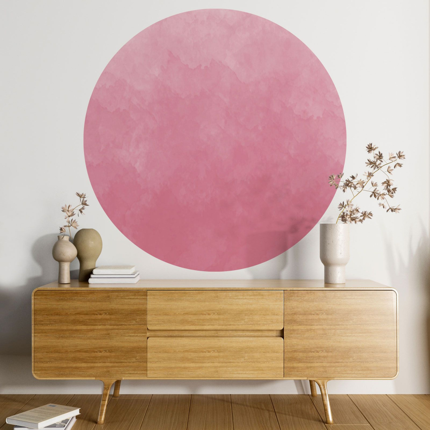 Papier peint rond / cercle - Couleur Tendance - 655