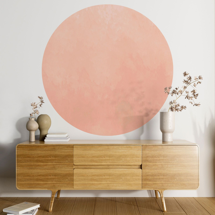 Papier peint rond / cercle - Couleur Tendance - 667