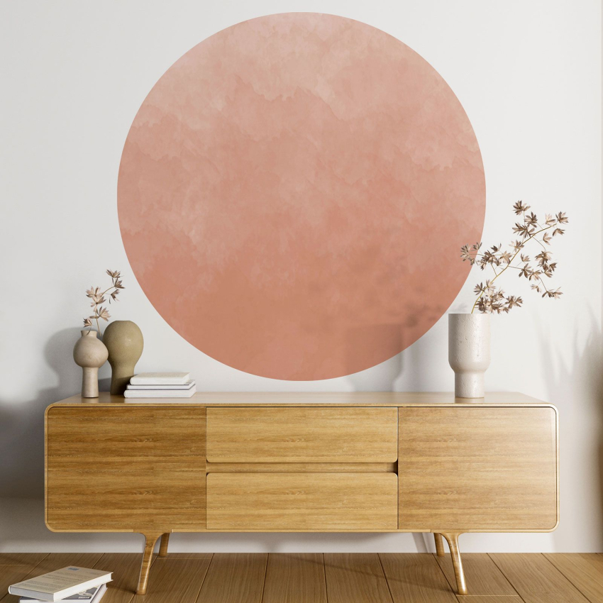 Papier peint rond / cercle - Couleur Tendance - 668