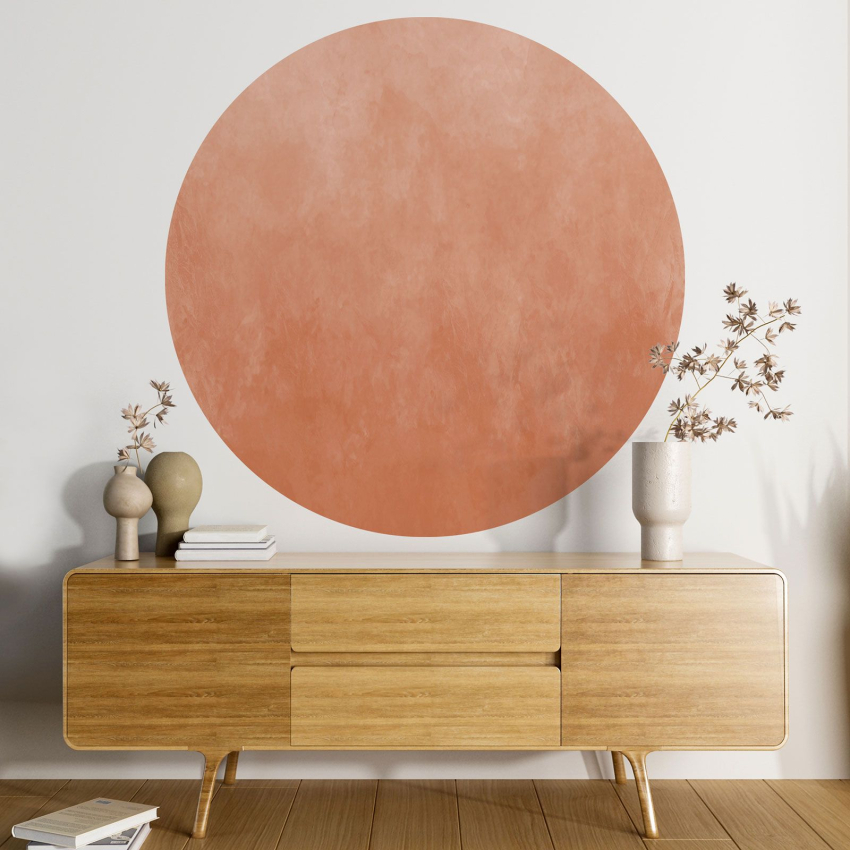 Papier peint rond / cercle - Couleur Tendance - 670
