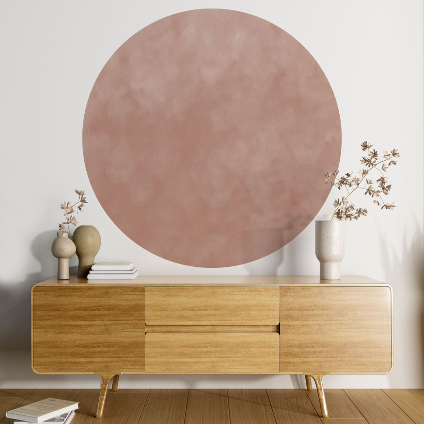 Papier peint rond / cercle - Couleur Tendance - 673