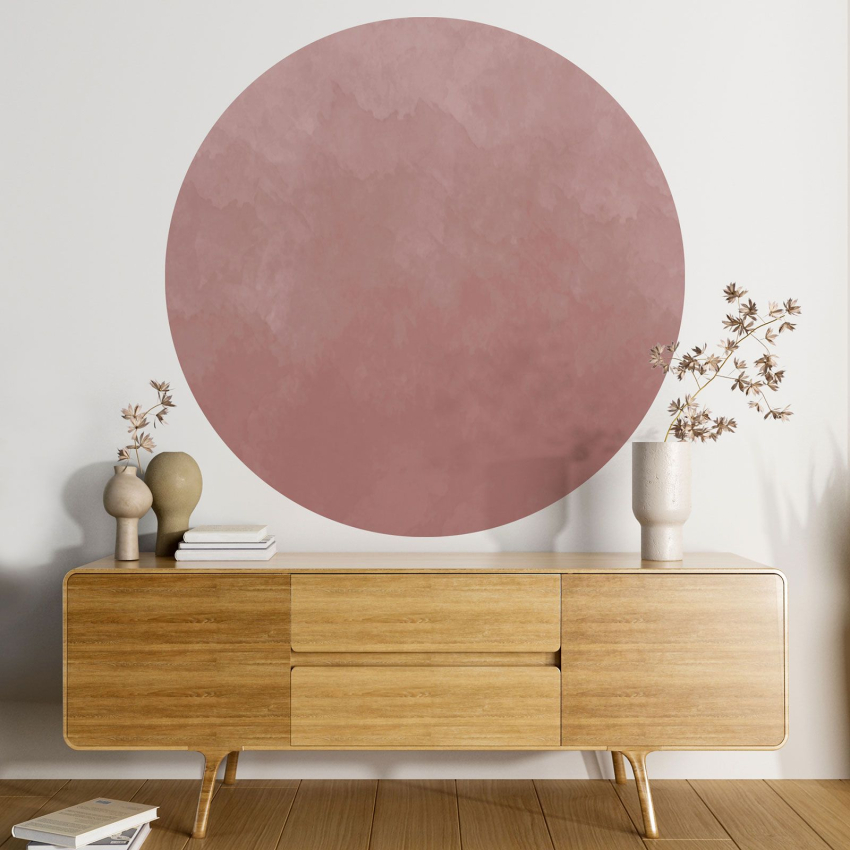 Papier peint rond / cercle - Couleur Tendance - 676