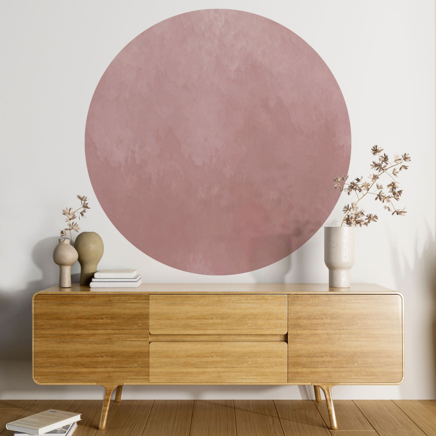 Papier peint rond / cercle - Couleur Tendance - 677