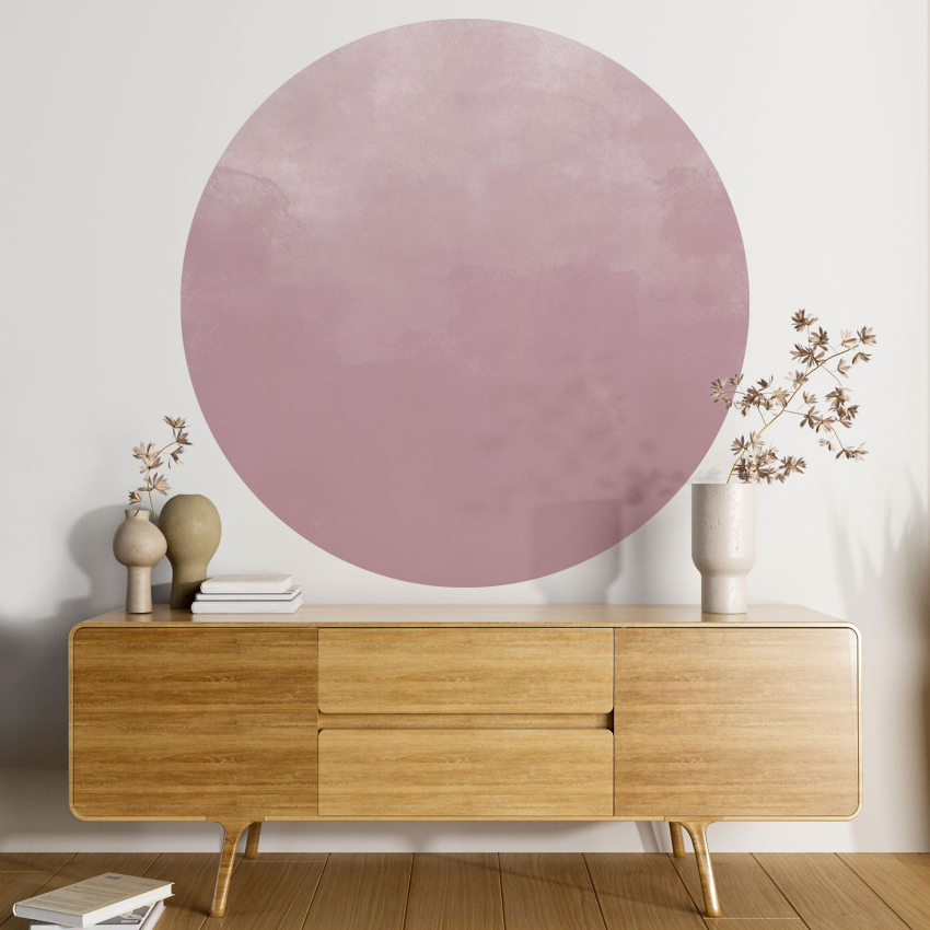 Papier peint rond / cercle - Couleur Tendance - 688