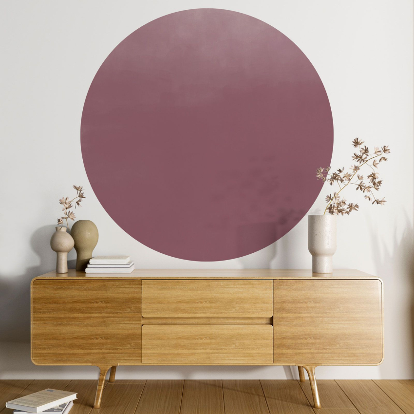 Papier peint rond / cercle - Couleur Tendance - 692