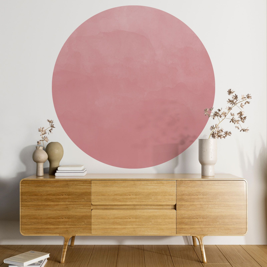 Papier peint rond / cercle - Couleur Tendance - 696