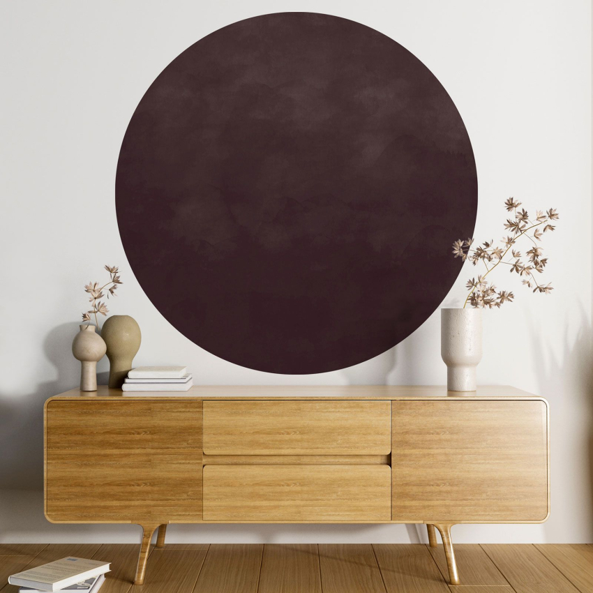 Papier peint rond / cercle - Couleur Tendance - 700