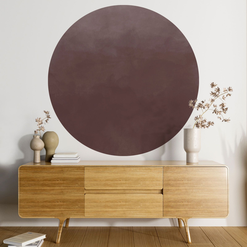 Papier peint rond / cercle - Couleur Tendance - 701