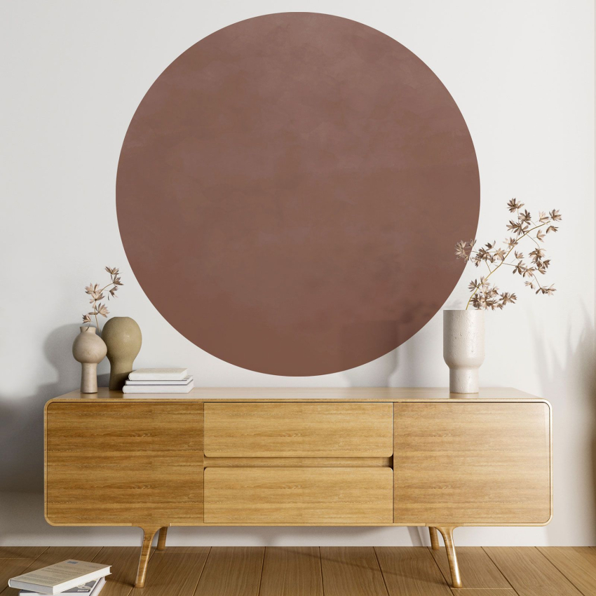 Papier peint rond / cercle - Couleur Tendance - 702