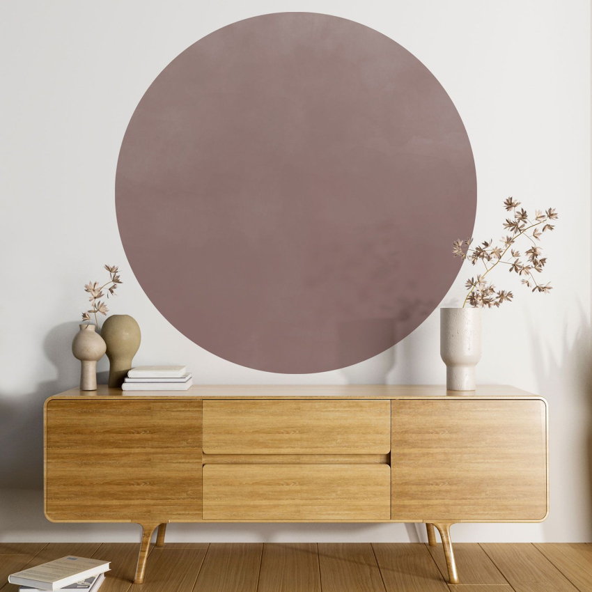 Papier peint rond / cercle - Couleur Tendance - 703