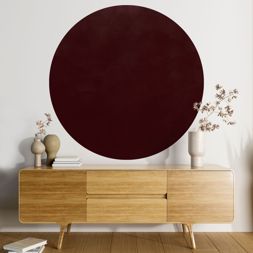 Papier peint rond / cercle - Couleur Tendance - 710