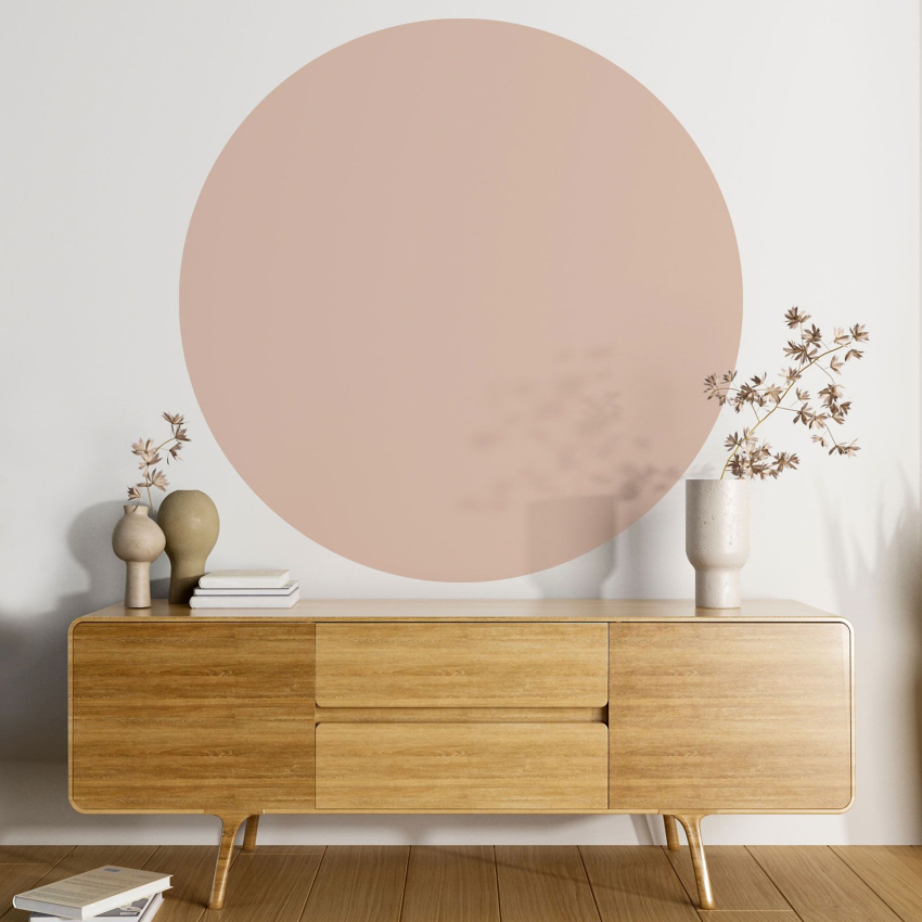 Papier peint rond / cercle - Couleur Tendance - 718