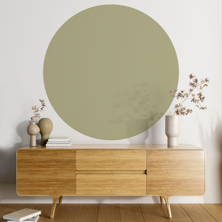 Papier peint rond / cercle - Couleur Tendance - 731