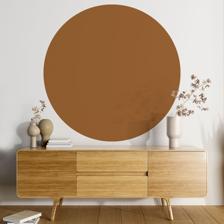 Papier peint rond / cercle - Couleur Tendance - 732