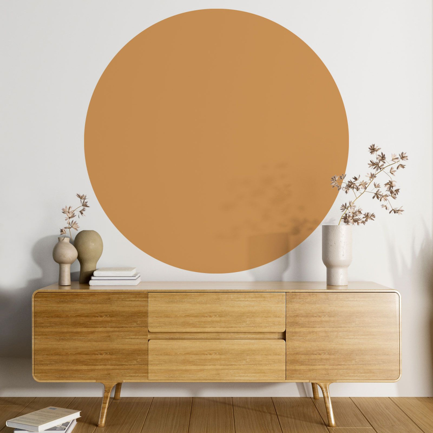 Papier peint rond / cercle - Couleur Tendance - 733