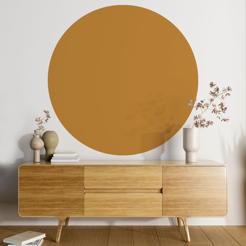 Papier peint rond / cercle - Couleur Tendance - 734