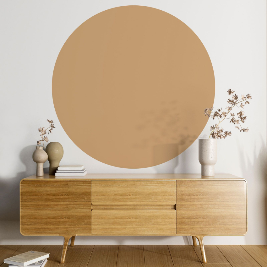 Papier peint rond / cercle - Couleur Tendance - 738
