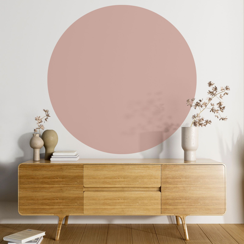 Papier peint rond / cercle - Couleur Tendance - 742