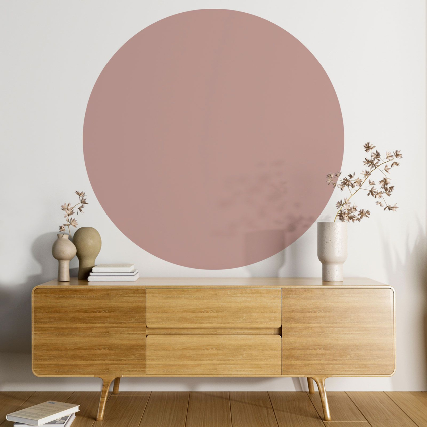 Papier peint rond / cercle - Couleur Tendance - 743