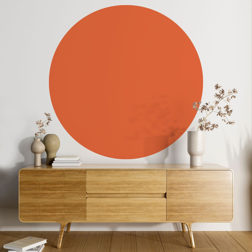 Papier peint rond / cercle - Couleur Tendance - 749