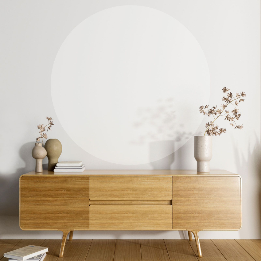 Papier peint rond / cercle - Couleur Tendance - 757