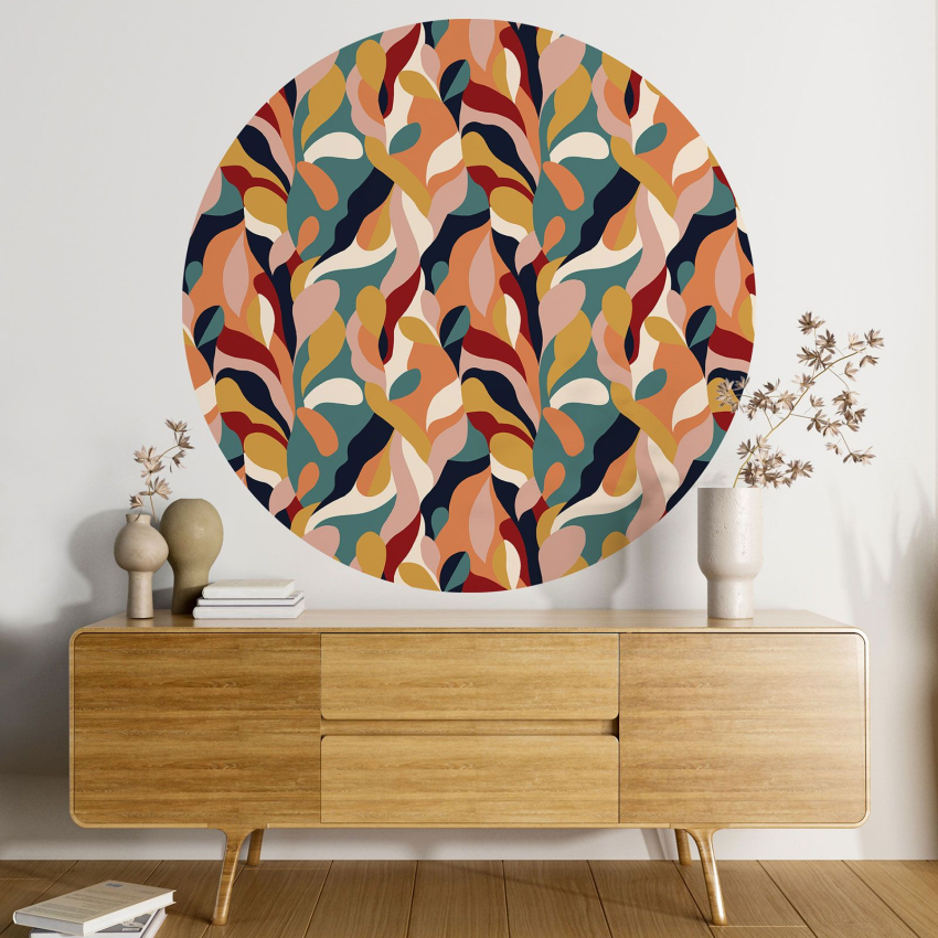 Papier peint rond / cercle - Design -224